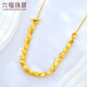 LUK FU BIJOURS Full Gold Doudou Ot Buckle 5d Gold Craft Gold Collier Set Collier Gift Prix 015078NA 17,07 grammes (y compris le coût de la main-d'œuvre 3892 yuans)