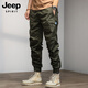 Jeep Spirit Casual Hosen für Männer Winter plus Samt verdickte Jugendsporthosen lose Krawatten Arbeitspants lange Hosen für Männer 679 Khaki plus Velvet 32
