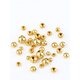 GUIG boutique pure 18k gold beads, gold loose beads, round beads, small gold beads, rice beads, spaced beads, diy handmade jewelry, whole body 18k gold, you will get 10% off if you get a fake one.