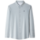 Montagut Men's Mulberry шелк с длинными рубашками весенняя клетчатая рубашка для клетчатого лацка Men By9906-Huangge M 165 Подходит для 100-115JIN [JIN равно 0,5 кг]