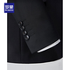 Luo Meng suit suit men's business casual professional formal wear groom wedding dress slim groomsmen jacket small suit men black single top 4XL