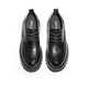 Belle men's shoes commuting business leather shoes pleated cowhide leather comfortable thick sole formal shoes A1422AM4 [pre-sale] black - single 42 (260mm)