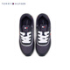Tommy Hilfiger Kinderkleidung Herren-Farbblocking gestreiftes Gurtband Retro Casual Schuhe Sportschuhe Laufschuhe Reisschuhe Th100944 Marine Blue 695 35