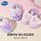 Disney Children's Cotton Slippers Bag and Girls' Wool Slippers Autumn and Winter Princess Elsa Indoor Slippers Home Shoes Orange Pink 32-33