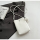 Qiaoyi weiches Leder süße kleine Elefant-Tasche Frauen neue One-Shoulder Crossbody Mobiltelefontasche High-End Nischen-Mode-Mobilfunk-Mobiltelefon-Tasche gelb-inklusive kleine Elefantenanhänger