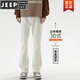 JEEP SPIRIT牛仔裤男款修身黑色春秋vibe美式高街裤子微喇叭长裤 9901黑色 微喇型 加绒 L 【125-140斤】