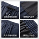 Red bean casual pants for men, thin and cool elastic waist, new drawstring stretch sports pants for men, loose pants for men, B5 dark navy, elastic waist, M recommended 55kg-60kg