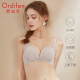 Oudifen wire-free underwear women's 3D breathable cup flower-shaped lace bra strong push-up bra XB1502