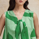 Bobo [Mulberry Silk] Bobobo Dot Geometric Shirt for Women's Summer New Style Shopping Mall Même chemise sans manches bdr2hd1343 L14 Forest Green Flower S