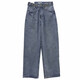 
Mannaxuan's new summer high-waist straight nine-point jeans for women's bf Korean version large size loose retro versatile dad wide-leg pants light blue 9923 single size collection and purchase priority delivery