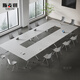 SMG movable folding conference table, long table, training table, telescopic splicing office table with wheels, extra large and detachable 1.6*0.8 meters (new oak color)