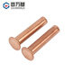 Guwanji Countersunck Rivet GB 869 Copper Countersunk Brivet 304 из нержавеющей стали, ударяя плоскую головку плоской головки, головка сплошной заклепки, медная, с коллекция медной M3X25 [50 штук]