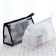 EEKIKS business trip toiletries, men and women, large capacity simple portable makeup bag, transparent waterproof storage bag, black