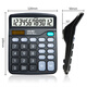 Deli 837 Calculator for office accounting solar energy for students for university finance small portable dual power commercial computer equipment [basic type] dual power supply (battery supply)