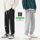 Pantalones de primavera y otoño de jeanswest pantalones sueltos de hombres pantalones casuales de verano niños pantalones deportivos negros pantalones de moda de la marca de moda gris ss6189 l