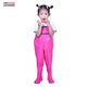 Chuangjingyi selects children's waders for playing in the water, rain boots for kindergarten, catching the sea, children, men and women, catching fish, beach rain pants, children's yellow overalls, with mouth 28 (shoe inner length 18cm)