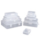 
Qianhuinong rectangular pp plastic box stationery packaging box electronic components hardware tool parts box portable mini storage transparent 844 [18*13.2*8.7cm]