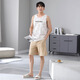 
Modal pajamas men's summer new style modal sleeveless vest casual simple large size dad's home clothes can be worn outside suit 1049 white XL 140-160Jin [Jin equals 0.5 kg]