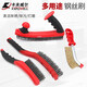 Wire brush, cultural grinding cleaning brush, long handle, rust removal brush, 10-inch EM3939 plastic handle, wire brush, 3*19 EM3937