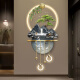 Zeichnen der Stadt Fulu Jinshan Eingang Dekorative Malerei Landschaft hochrangiger dreidimensionaler LED-Wandlampenmalerei Eingangsflur und Korridorhängung Fulu Jinshan ZP4836+ZP4837+ZP4839 60*130 cm gewöhnliche Hängsmalerei ohne Lichter