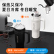 Diller大容量吸管保温杯车载便携高颜值不锈钢咖啡杯定制礼品巨无霸水杯 白色-1300ML【304不锈钢刻字】
