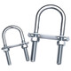 Tianzhuo hardware with nut baffle set galvanized carbon steel U-bolt screw U-shaped card U-shaped pipe clamp fixed buckle ride M6*25*70 5 sets