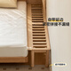 Genji hölzernen Massivholz Kinderbett moderne einfache Nachttribbribs Breite Artefaktjunge und Mädchen kleines Bett 0,4 m Kinderspleißbett + Matratze (8 cm dicke J115)