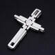 Fiber beam (QIANSHU) platinum pendant for men and women, movable cross pt950 platinum necklace pendant, clavicle pendant, weight about 10.78 grams, including buckle, height and width about 45x29mm
