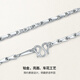 Saturday Fortune (ZLF) PT950 platinum necklace men's melon seed chain platinum simple and elegant chain for boyfriend 13.93g 59cm