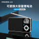 Panda (PANDA) 6210 Bluetooth radio special multi-functional portable small mini pocket FM radio elderly broadcast old charging card speaker player white [Bluetooth/card/rechargeable]