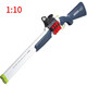 Bonath Shell Casting Double Tube Soft Bullet Shotgun Kinder Jungen Spielzeugsimulation Trolley Langes Doppelrohr Shell S686 Klassisches Blau und Weiß Standard 20 Soft Bullet 6 Shell Target Objektiv