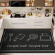 Xuxian floor mats, kitchen floor mats, stain-resistant mats, household non-slip carpets, water-absorbent and oil-proof, large-area custom-made foot mats, gray style, 120*200cm, versatile