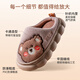 Pig Daddy Children's Cotton Slippers Autumn and Winter Indoor Boys Parent-child Cute Home Warm Baby Cotton Slippers Green 180