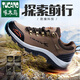 
Woodpecker official new men's shoes winter sports shoes casual breathable outdoor shoes waterproof and non-slip travel shoes men's thick-soled hiking shoes 14088h standard single shoes military green brand high-end flagship 36