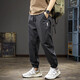 
Lomon casual pants men's summer thin loose large size harem pants trendy brand workwear sports ice silk quick drying trousers 9510 black M