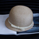 LUCALY new style French small brimmed top hat women's summer fisherman straw hat fashion retro sunshade sun protection basin hat equestrian khaki beige