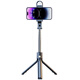 Xiaomi (MI) oppo Apple Universal 2024 new selfie stick tripod photography and shooting mobile phone stand dedicated triangle 360 ​​degree rotating universal portable handheld multifunctional stabilizer 70 cm black [integrated folding stable triangle support] includes Bluetooth remote control.