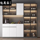 JPHZNB2025新款餐边柜高柜一体靠墙现代简约轻奢客厅餐厅家用茶水酒柜收 款12240*40*220包安装