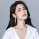 Qlady long tassel earrings for women 2023 temperament high-end earrings niche design light luxury earrings birthday gift