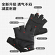 Anta (ANTA) sports gloves, cycling half-finger gloves, warm, shock-absorbing, anti-slip, wear-resistant, iron-pulling equipment fitness training, black M-size