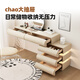 Pashaman en bois massif en bois suspendu coffre d'armoires intégrées modernes simples petits appartements en acrylique rétractable Tableau de maquillage 6168y chaise de maquillage * 1 (6169y) [Khaki]