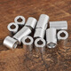 Bingneng metal aluminum sleeve gasket shaft sleeve aluminum alloy sleeve thickened round flat washer model screw spacer isolation column 6.5*outer diameter 20*8 10 pcs