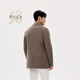 Ordos 1980 autumn and winter wool cashmere blended antistatic double-sided woolen coat for men gray camel 57094 gray camel 175/96A/L