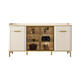 
Guisenbao (GUISENBAO) sideboard living room furniture shelves bookcase kitchen simple display cabinet storage cabinet cream style small apartment shoe cabinet Xingfu white 80*40*95 rock plate desktop package installation