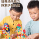 安积佳儿童益智玩具男孩拧螺丝电钻修理工具箱玩具拼装3-4-6岁六一礼物 【卡通熊-棕】215件+电钻 三岁带电钻+螺丝刀玩具工具箱5岁