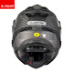 LS2 Fibre de carbone Fibre tout-terrain Casque de moto de traction HEMEMET HOMMES ET FEMMES MOTOROCIE FOUR FOURSONS ANTI-FOG DOUBLE DUAL MX701 FIBRE DE CARBONE 6K-DUMB NOIR 4XL (63-64)