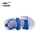 Hongxingerke (ERKE) children's shoes neutral children's sandals children's color spliced ​​leak-toed sandals white/interstellar blue 31