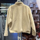 Nike (NIKE) jacket men's clothing 2025 Spring CNY Dragon Year limited new three-hook imitation lamb standing collar sports casual clothing FZ6194-126 milk tea color M