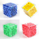 3D three-dimensional magic maze children's toy, six-sided walking beads to break through levels, concentration training, Rubik's cube, decompression and unlocking, 3 random styles - can be noted