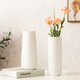 Mu Ding Ding simple style ceramic art vase white home living room with flowers for decoration high-end birthday gift